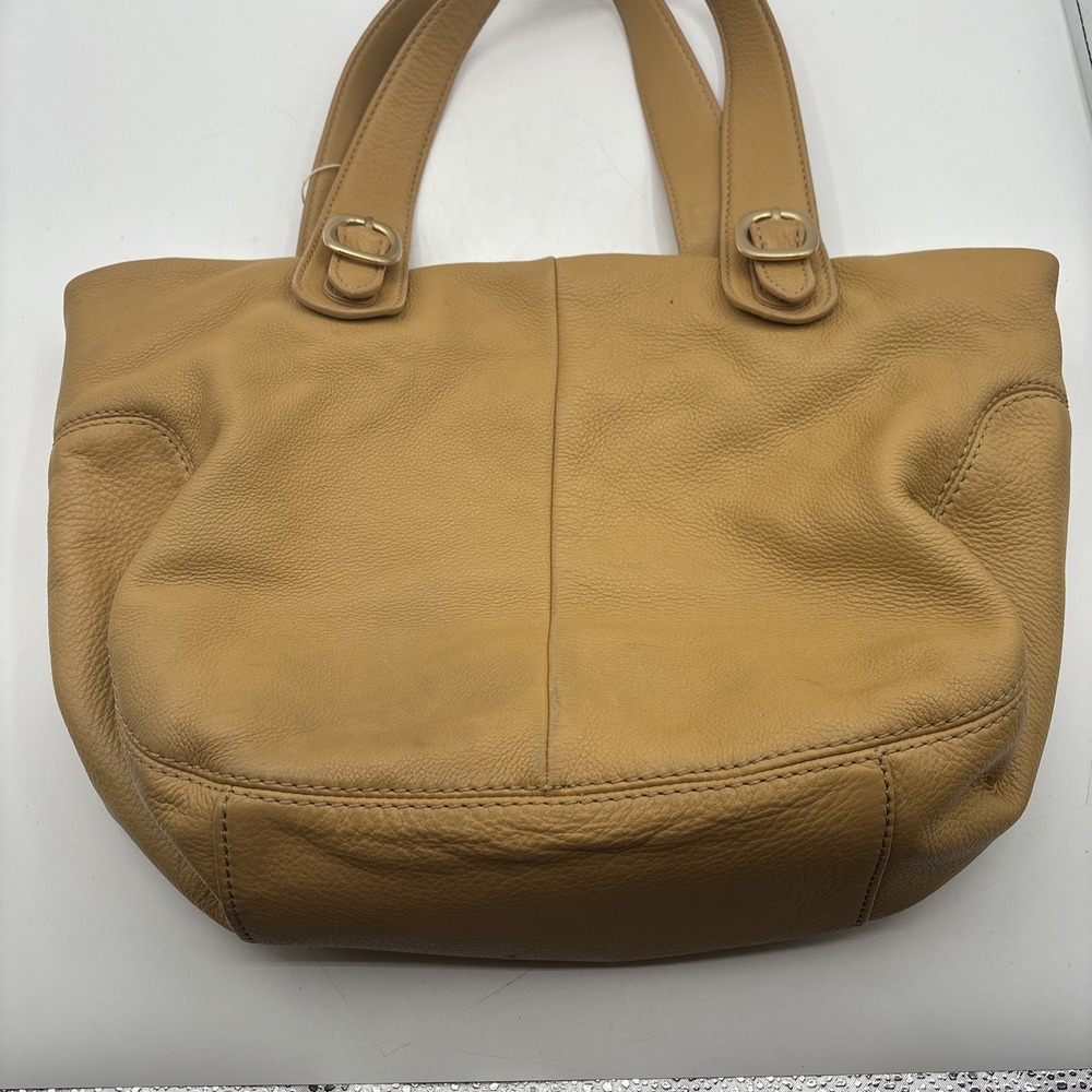 Michael Kors Hudson Downtown Leather Tote Large Shoulder Bag Light Brown Purse - Picture 8 of 16